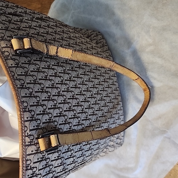 CHRISTIAN DIOR DIORISSIMO TROTTER VINTAGE TOTE WITH UNBRANDED DUST BAG 9… - Picture 14 of 16